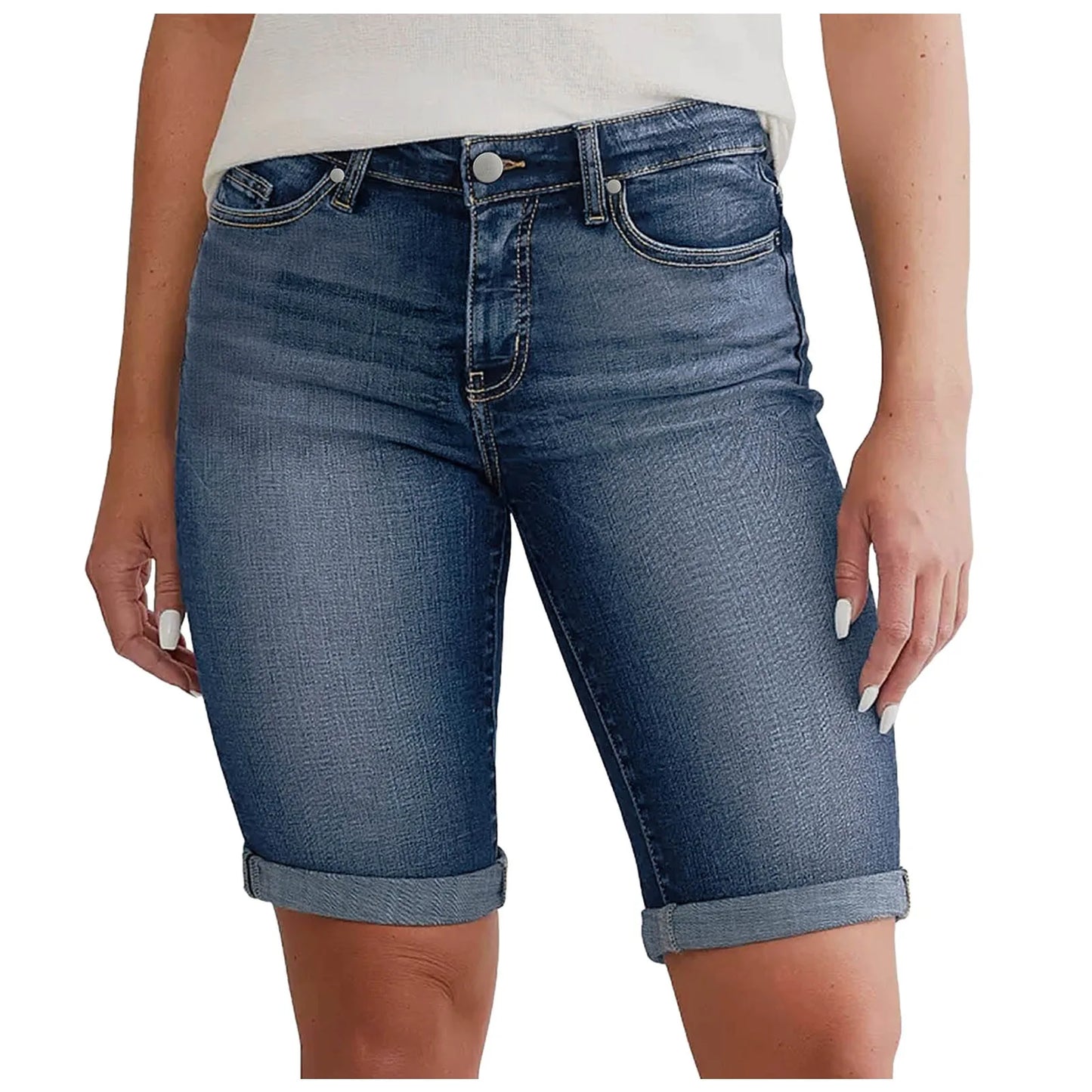 Trendy Edge High Waist Denim Shorts