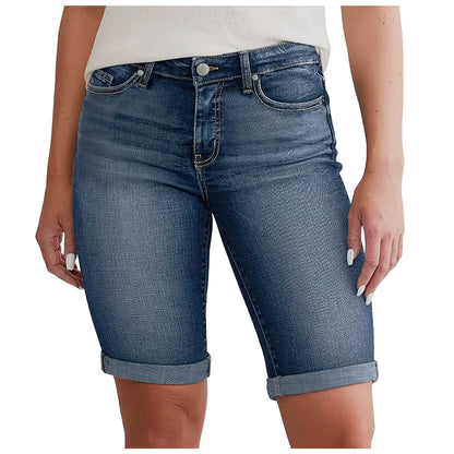 Trendy Edge High Waist Denim Shorts