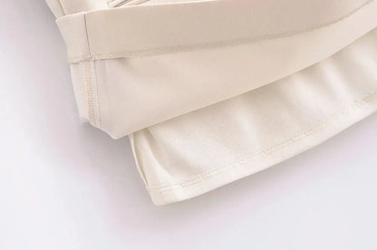 Chic Belted Sleeveless Cropped Dress