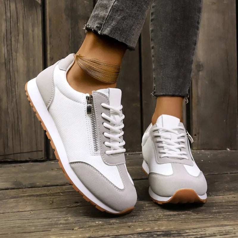 Comfort Lace Up Flat Women's Sneakers