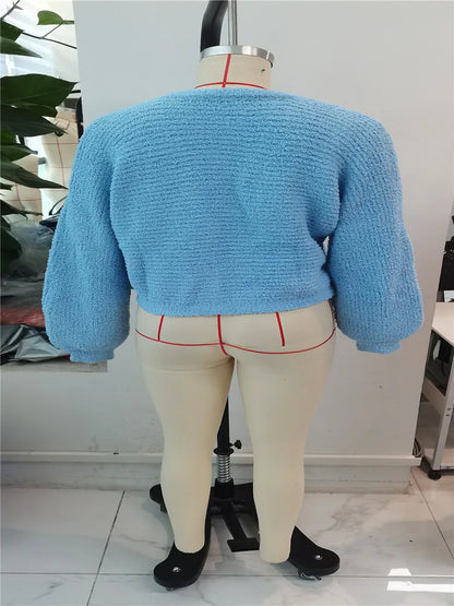 Cozy Vibe Fuzzy Button-Up Cardigan