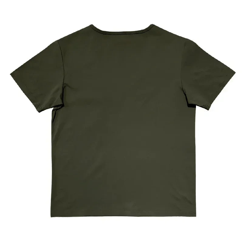 Men’s U-Neck Solid Casual T-Shirt