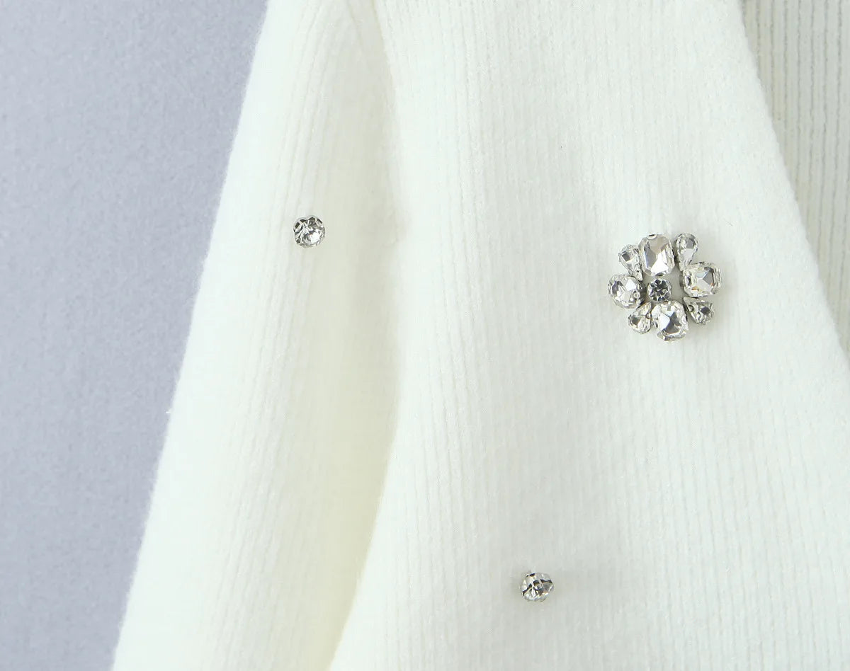 French Sweet Bow Knit Cardigan