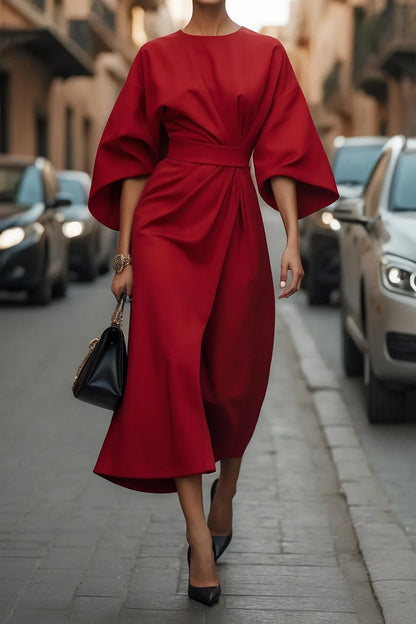 Spring Grace Batwing Maxi Dress