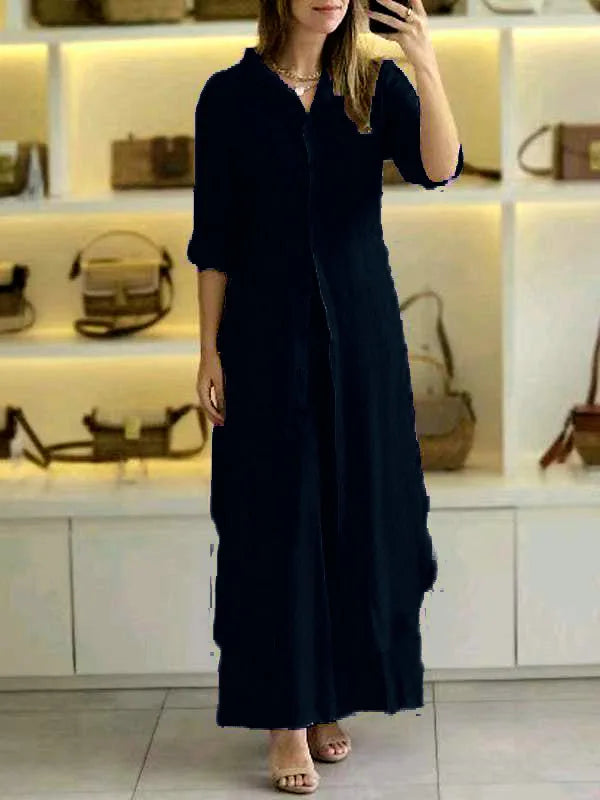 Grace Line Wide-Leg Pant Set
