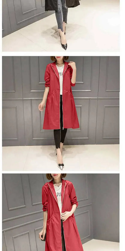 Hooded Slim Fit Trench