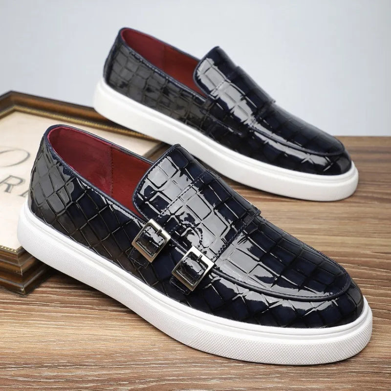 Alligator Monk Strap Dress Shoes