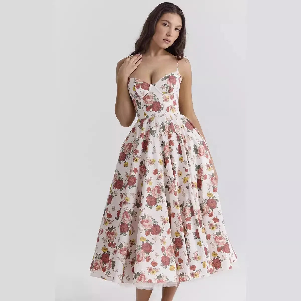 Love Is Love Floral Midi Mini Dress