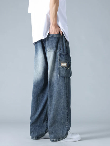 Urban Ease Wide Leg Cargo Jeans