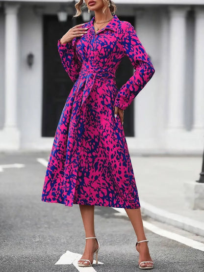 Spring Oversized Print Suit Set