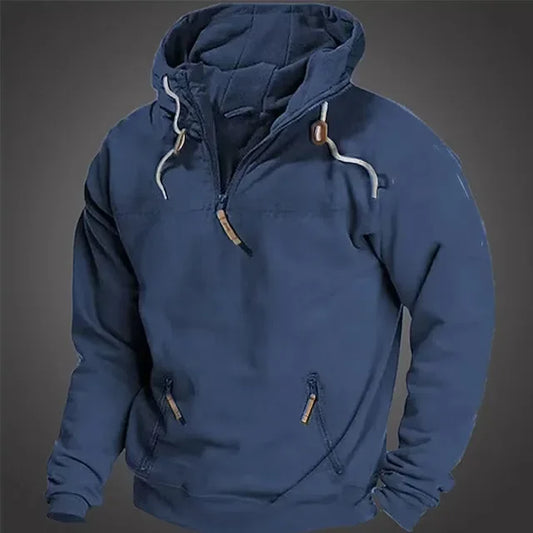 Thick Solid Hooded Men's Hoodie