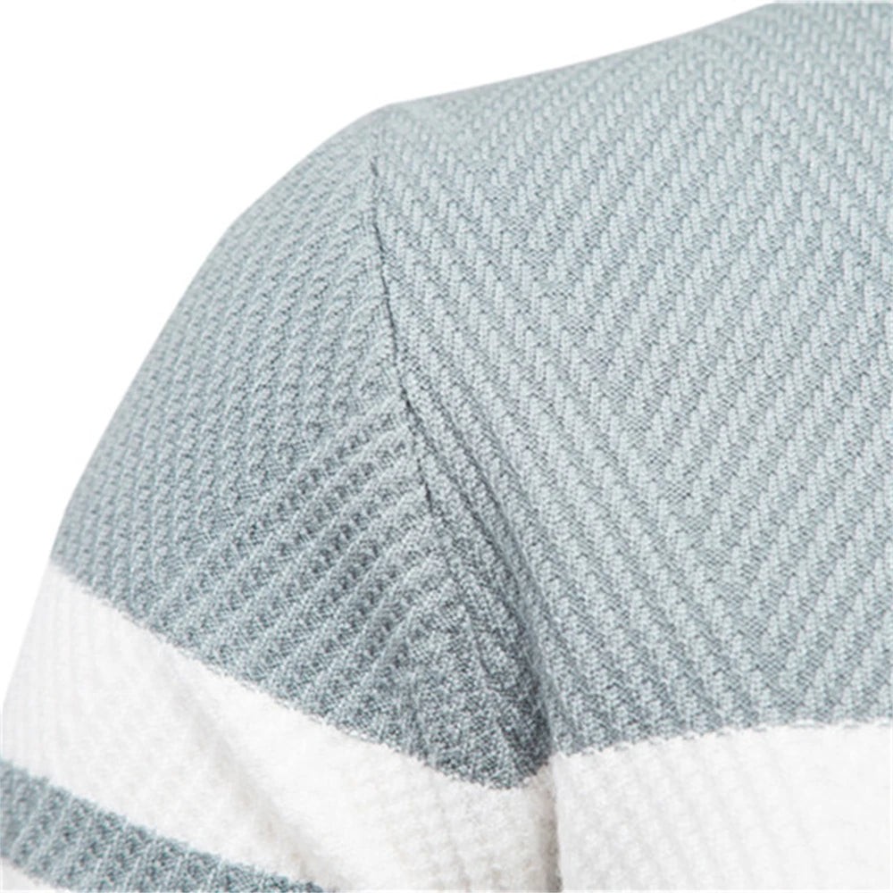 Patchwork Slim Fit Autumn Sweater