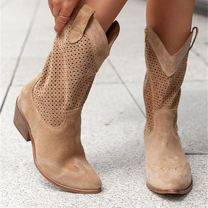 Floral Charm Thigh High Boots