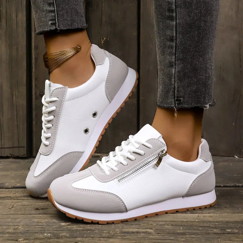 Comfort Lace Up Flat Women's Sneakers