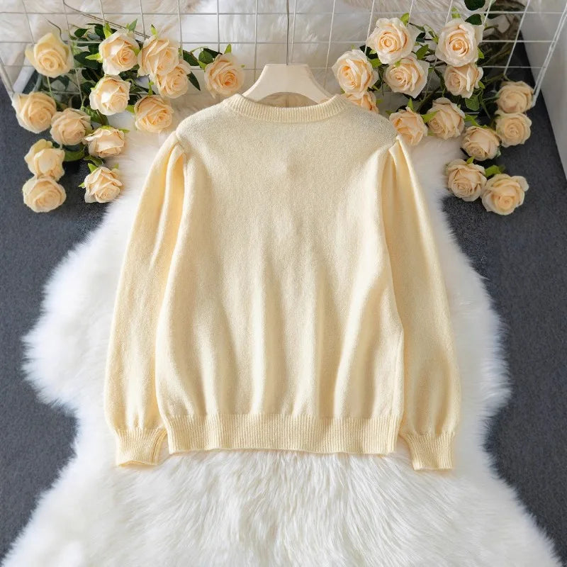 Women’s Elegant Knitted Cardigan – Autumn & Winter