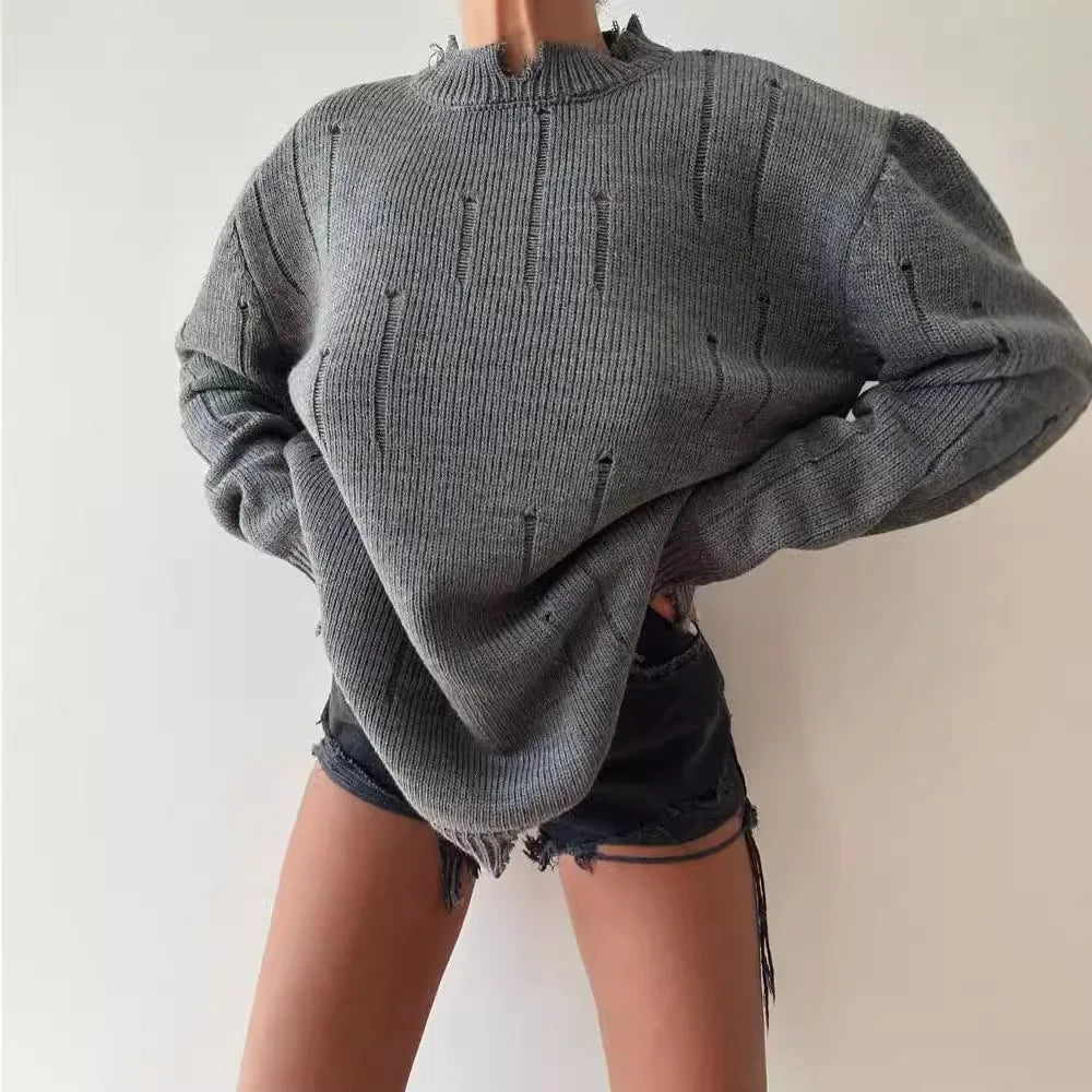 Urban Chic Black Hole Knit Sweater