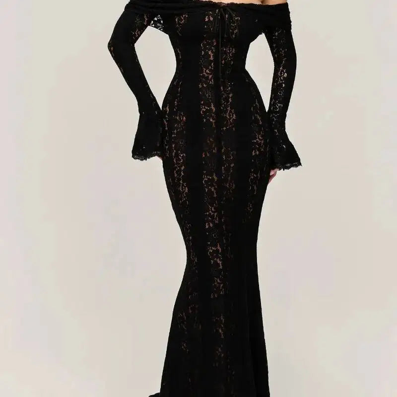 Lace Blossom Midi Dress