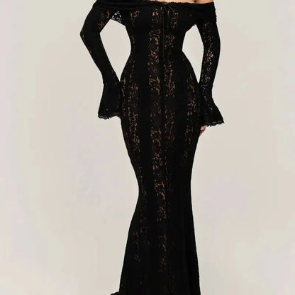 Lace Blossom Midi Dress