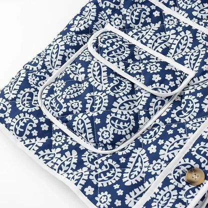 Canvas Charm Printed Patchwork Jacket