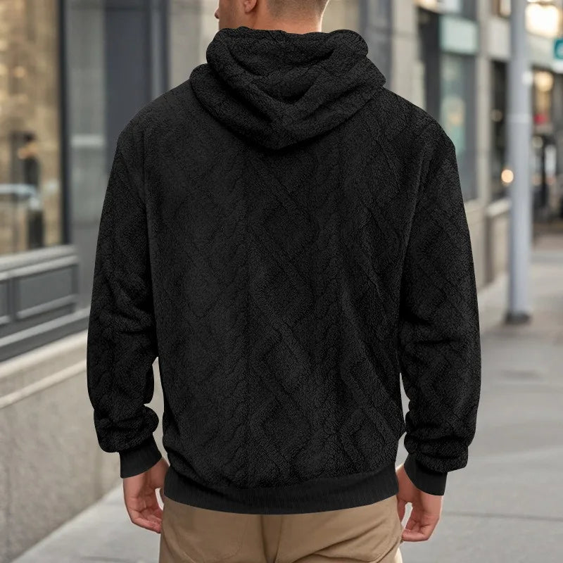 Shadow Weave Luxe Dual Velvet Hoodie
