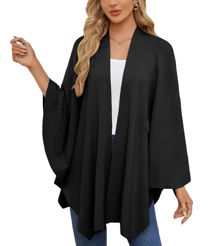 Soft V-Neck Shawl Wrap