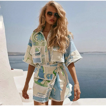Tide Bloom Irregular Beach Set