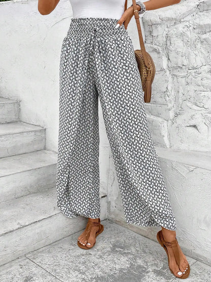 Petal Whisper Wide Leg Pants