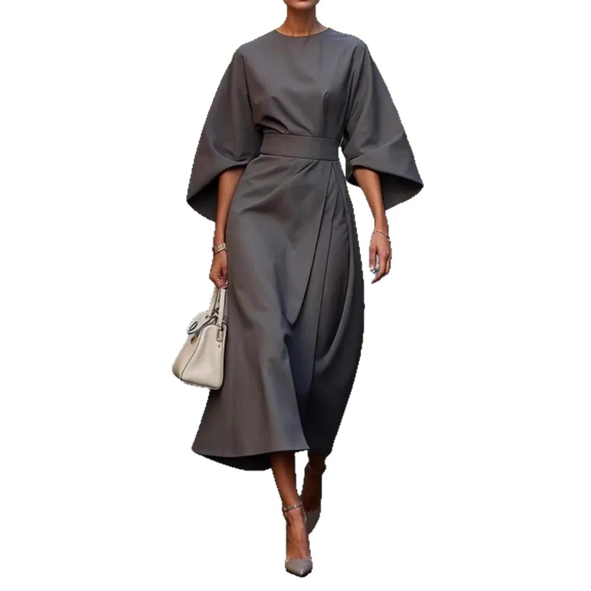 Spring Grace Batwing Maxi Dress