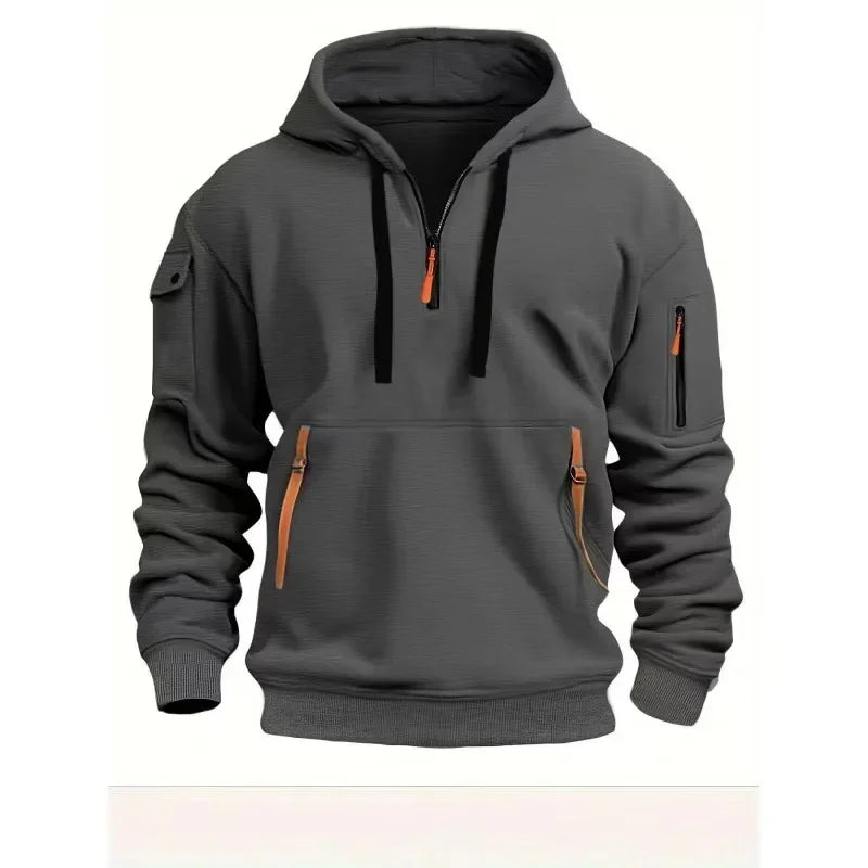 Urban Edge Zipper Pocket Hoodie