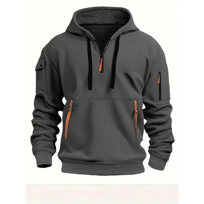 Urban Edge Zipper Pocket Hoodie