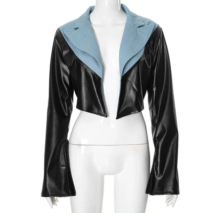 Edge Muse Patchwork Cropped Jacket