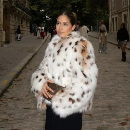 Euro Chic Faux Fur Effect Coat