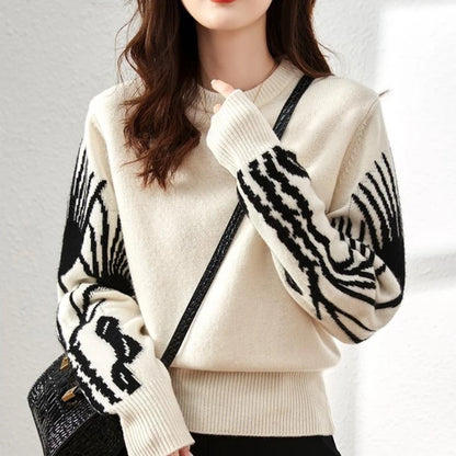 Mono Muse Graphic Knit Pullover