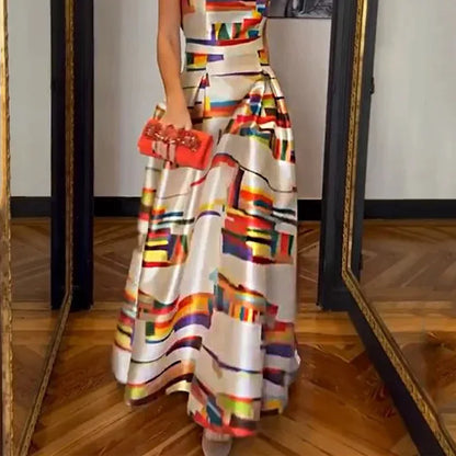 Boho Bloom Floral Ruffle Sleeve Maxi Dress