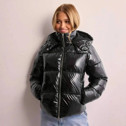 Casual Zip-Up Hooded Cotton Jacket