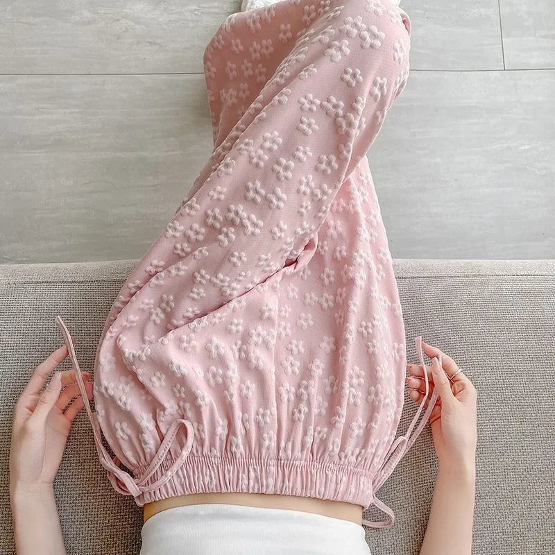 Floral Wide-Leg Pants