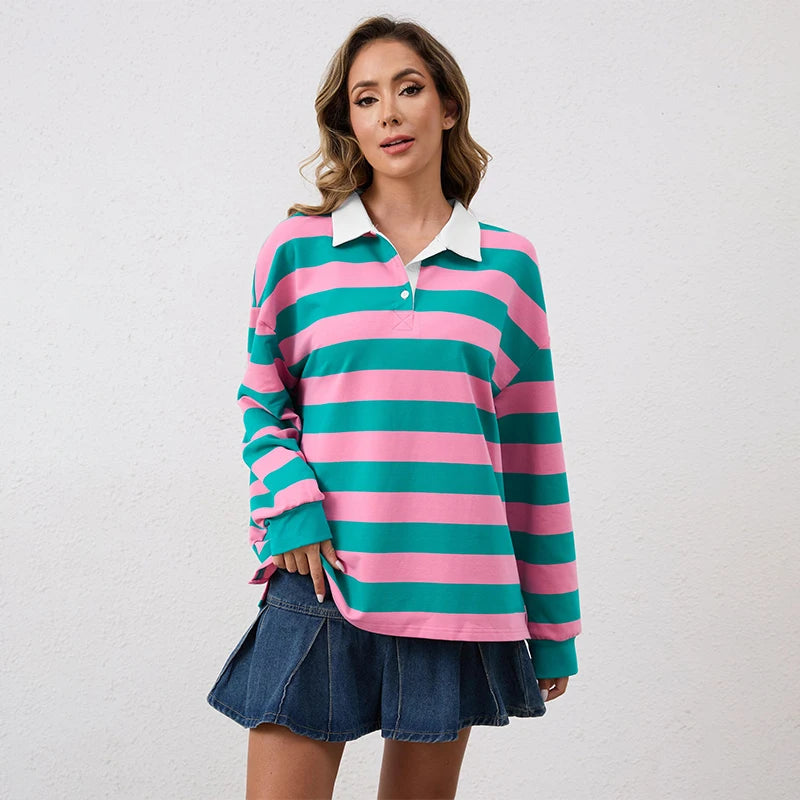 Color-Block Oversized Pullover