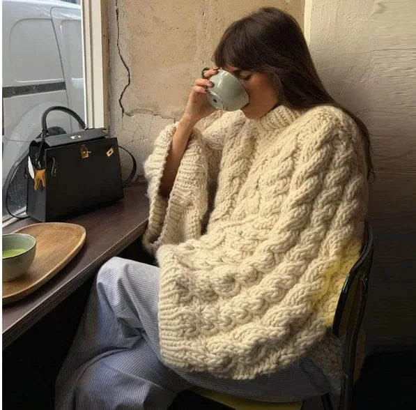 Twist Loom Chunky Knit Pullover Sweater