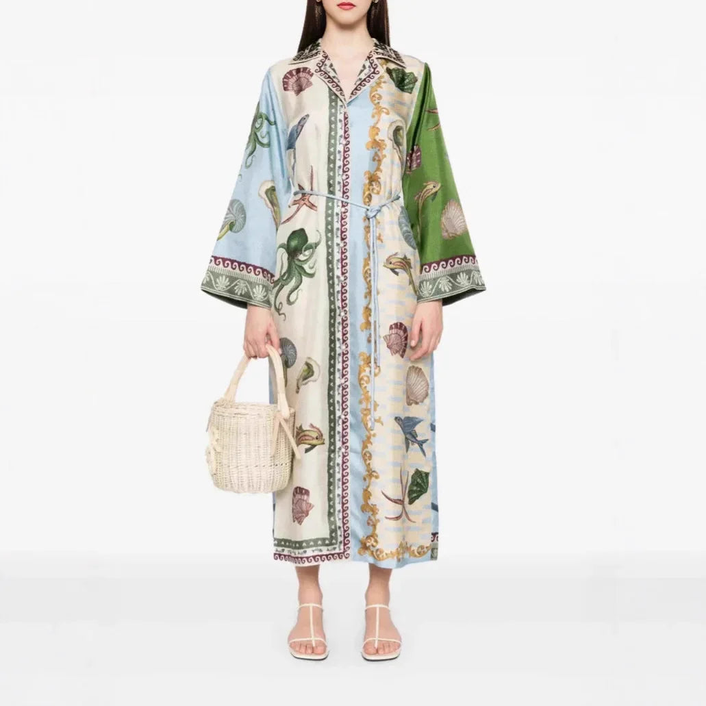 Luxe Ease Linen Cardigan Dress