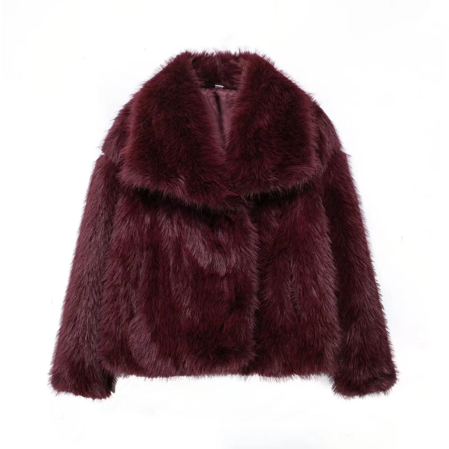Women’s Cropped Faux Fur Jacket