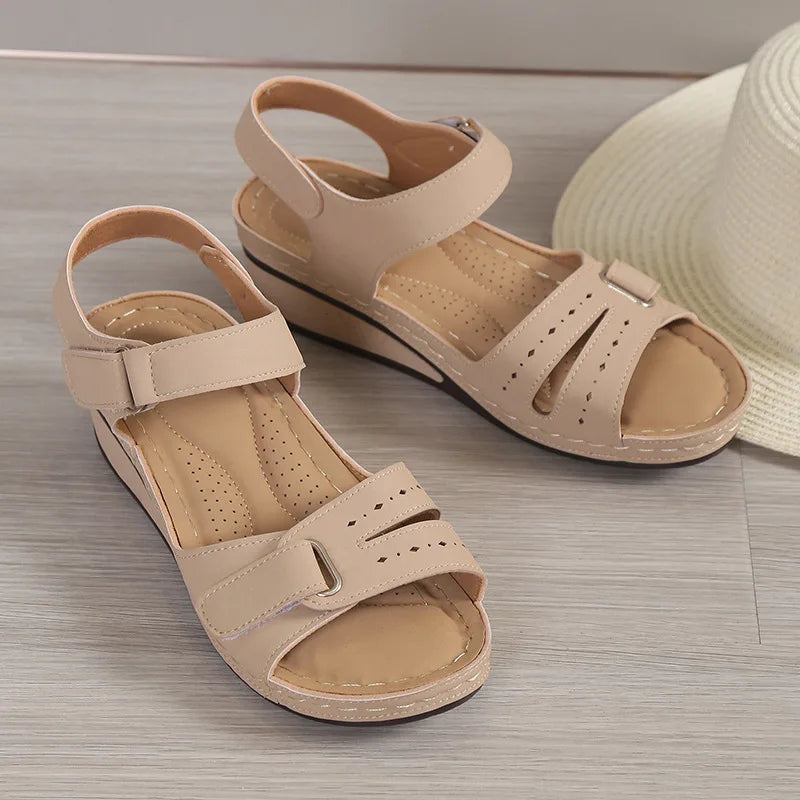Soft Stride Wedge Sandals