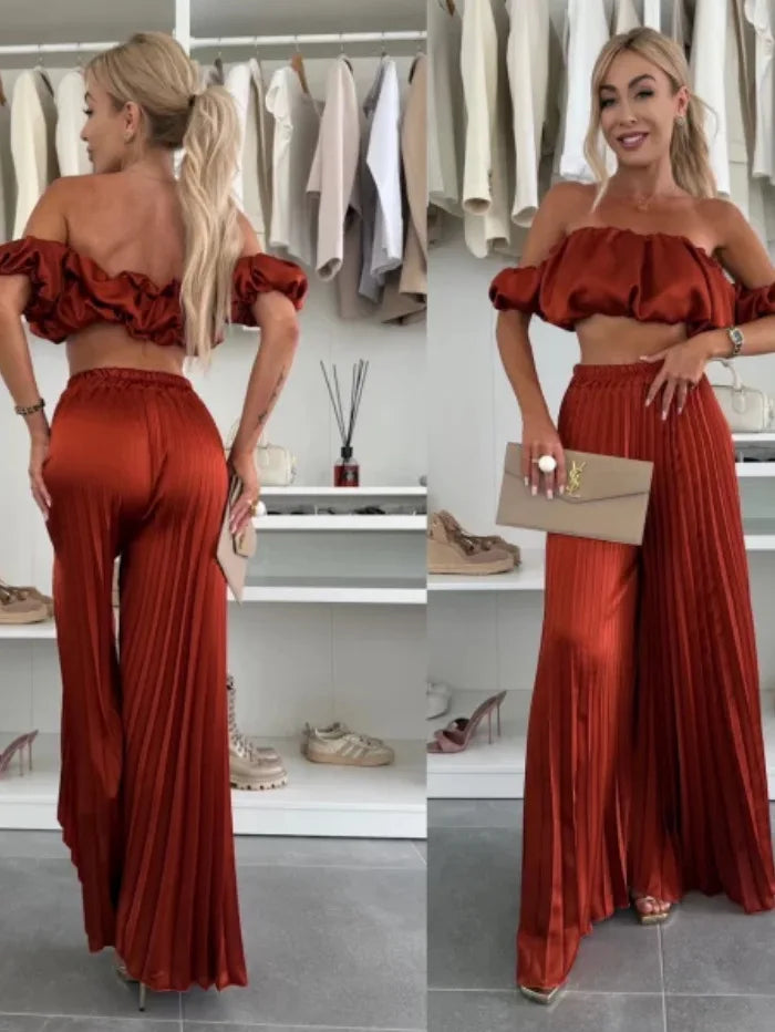 Off-Shoulder Tube Top Set