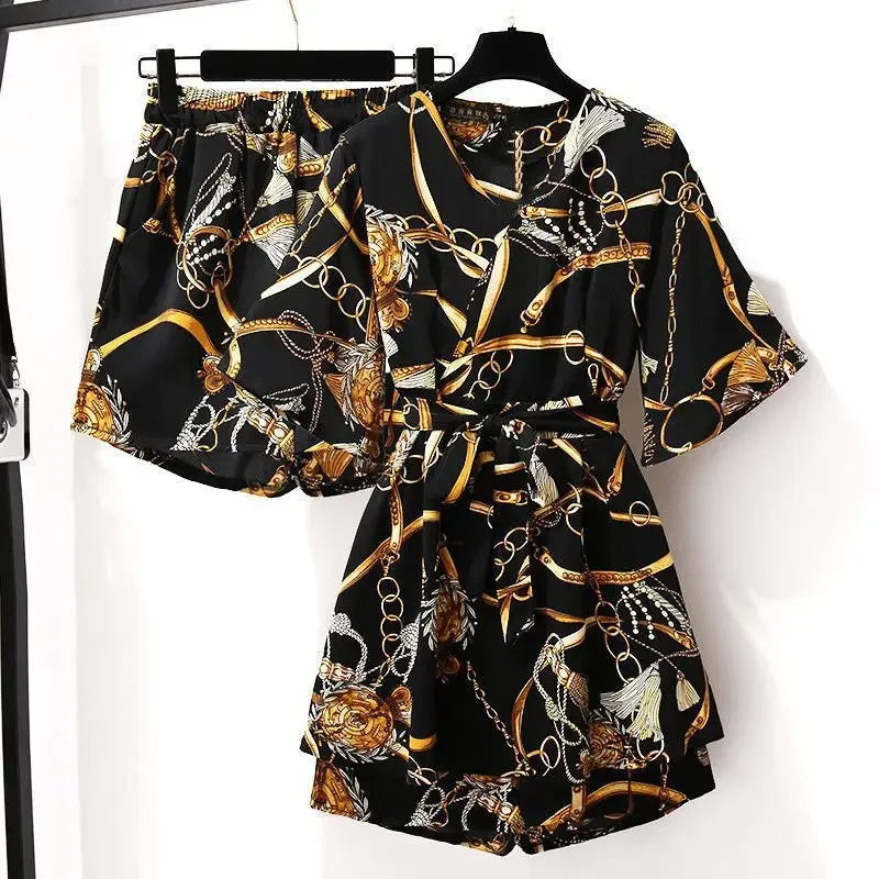 Bloom Essence Chiffon Suit Set