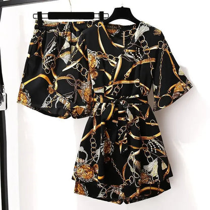 Bloom Essence Chiffon Suit Set