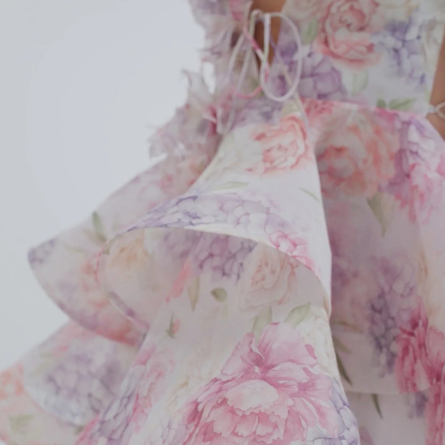 Blossom Dream Puff Sleeve Mini Dress