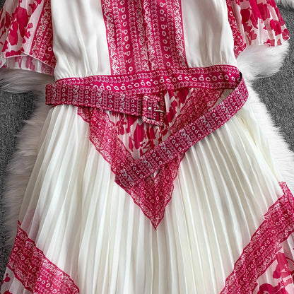 Retro Grace High Waist Midi Dress