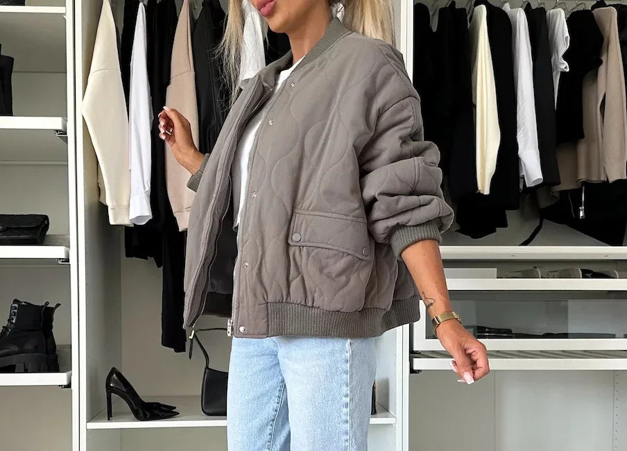Spring Muse Black Casual Parka