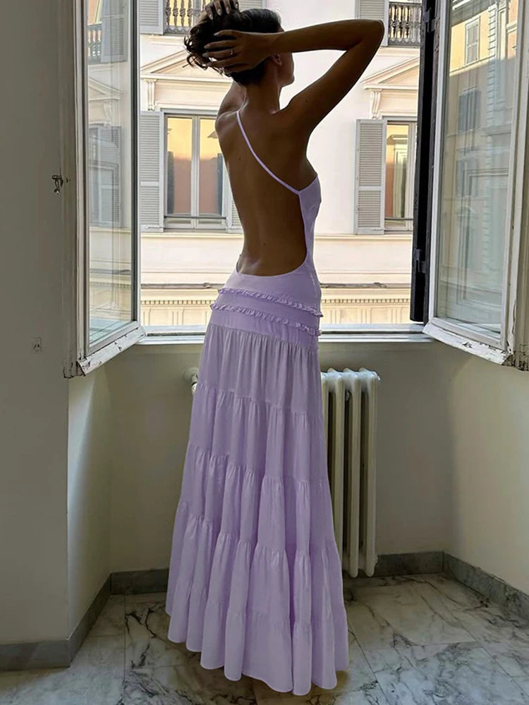 Enchanted Grace One-Shoulder Maxi Dress