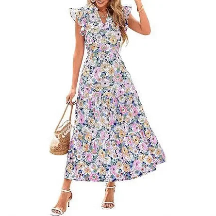 Printed Sleeveless Wide-Leg Jumpsuit