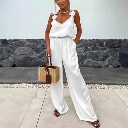 Elegant Holiday Strap Jumpsuit